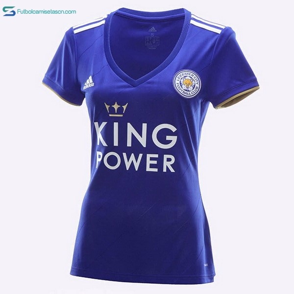 Camiseta Leicester City 1ª Mujer 2018/19 Azul